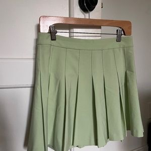 Sunday Best Olive Micro Pleated Skirt